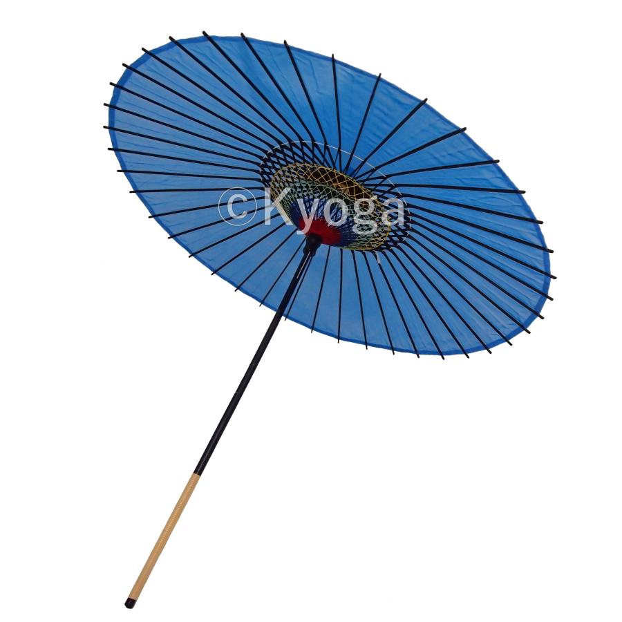 和傘 絹舞傘 無地 水色 継柄 舞踊傘 踊り傘 : 和傘・野点傘専門店 恭雅