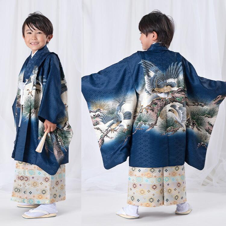 七五三 着物 5歳 羽織袴セット 男の子 10点フルセット 着付け