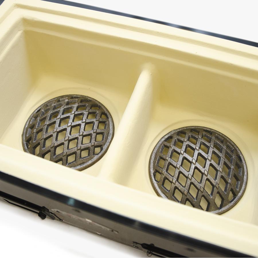 七輪 焼肉 自宅 日本製 角型 大サイズ 39cm 木炭コンロ 黒 おしゃれ