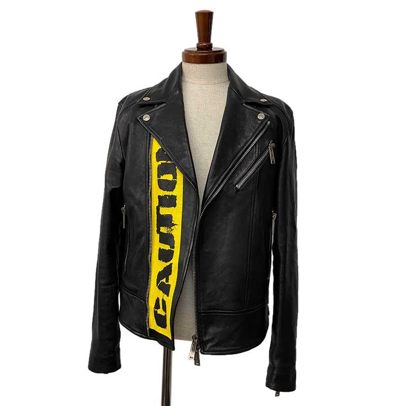 Dsquared2 ディースクエアード ライダースジャケット 羊革 ブラック