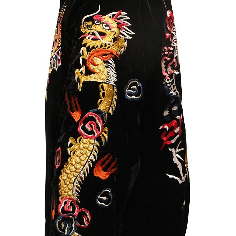 朧 おぼろ ビンテージ龍虎 刺繍 和柄 別珍 スカジャン 9043831 和