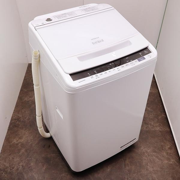 日立（HITACHI） 中古 洗濯機 2〜3人分 8.0kg 設置・取付（ホース類