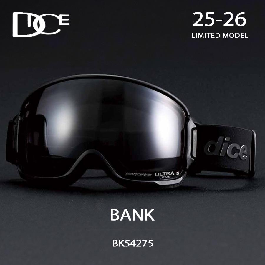 DICE（ダイス） 25-26 ゴーグル スノーボード BANK バンク リミテッド