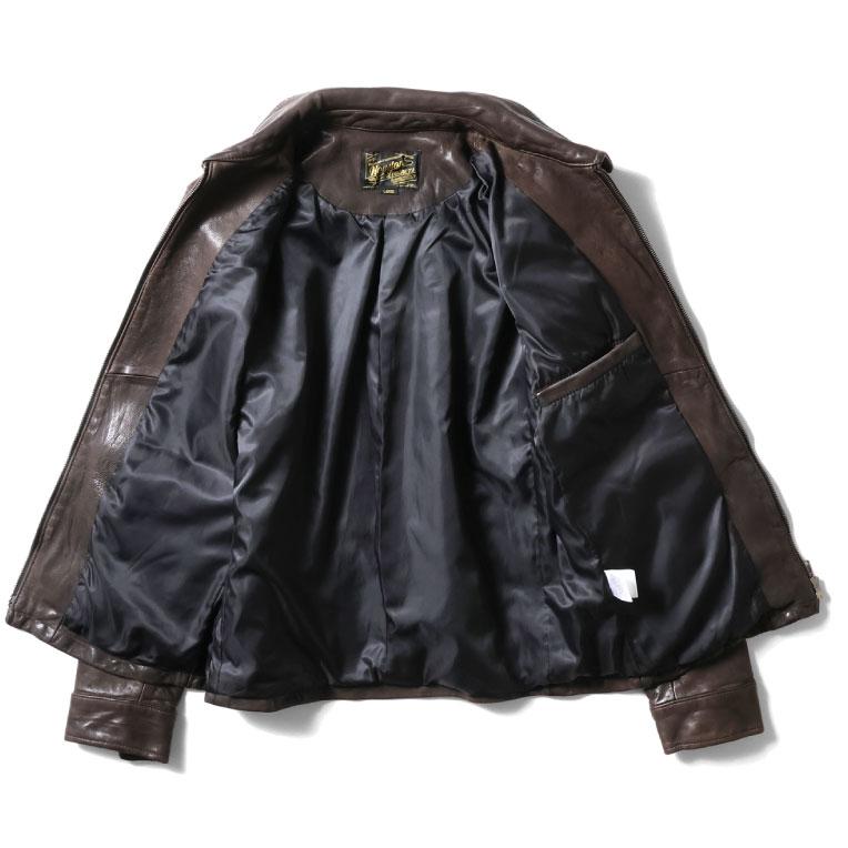 HOUSTON（ヒューストン） 8225 LEATHER COLLAR JACKET / レザーカラー