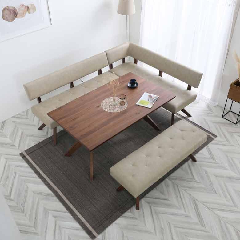 シギヤマ家具 LD セット ダイニングセット 180cm 4点セット レブル