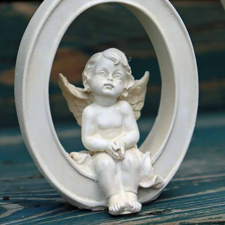 LOVE 置物 オーナメント 癒やし エンゼル エンジェル ホワイト 天使