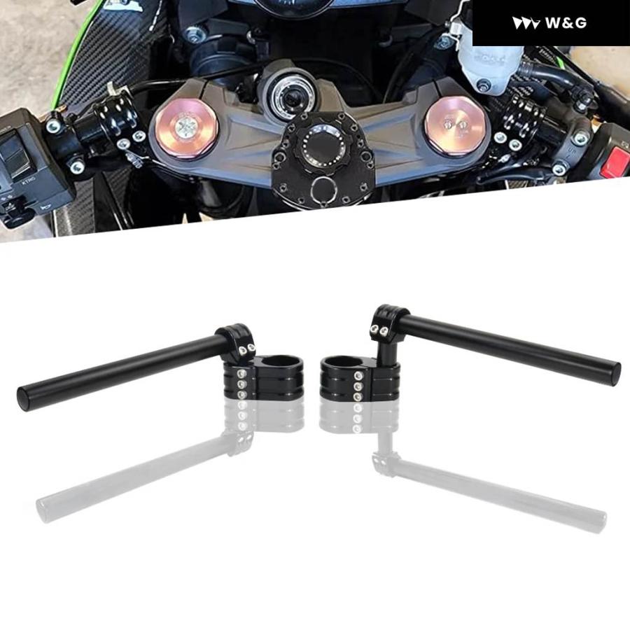 ハンドルバー CNC クリップオン ライザー 汎用 カワサキ ZX-6R ZX6R