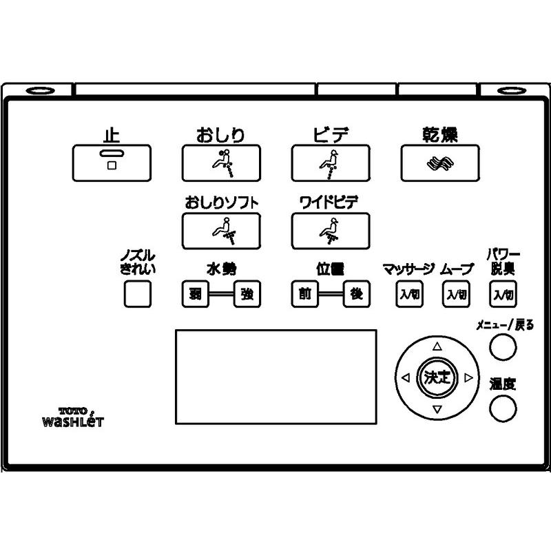 TOTO TCM1162N ウォシュレットリモコン流すボタンありアプリコットF3AW