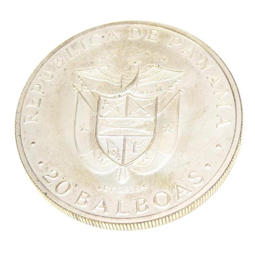 パナマ共和国 20バルボア銀貨 1974年 【中古】(65978) : 堀田商事質店