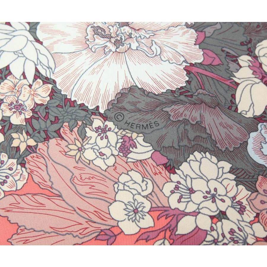 HERMES（エルメス） カレ90 ローブレジェール スカーフ 馬 ピンク