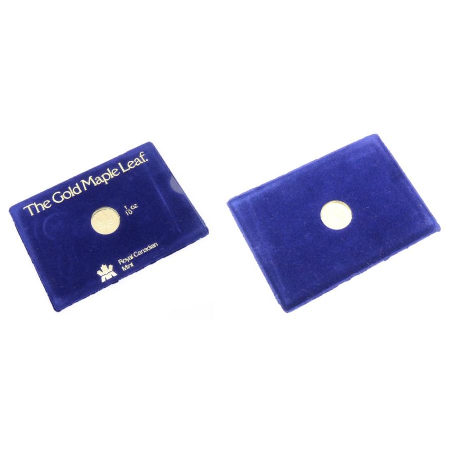 メイプルリーフ金貨 1/10oz 1989年 ケース入り メープルリーフ金貨 1