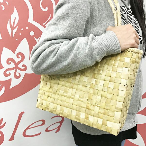 フラ フラダンス ラウハラバッグ かごバッグ カゴバッグ ハワイ