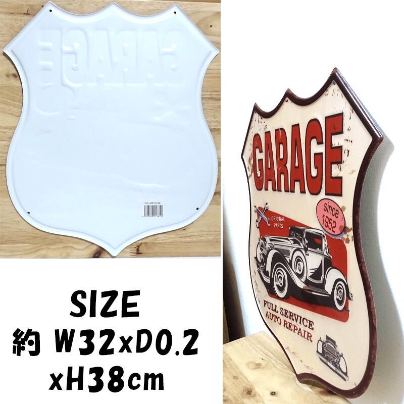 アメリカン レトロ ブリキ看板 車 アンティーク エンボスプレート