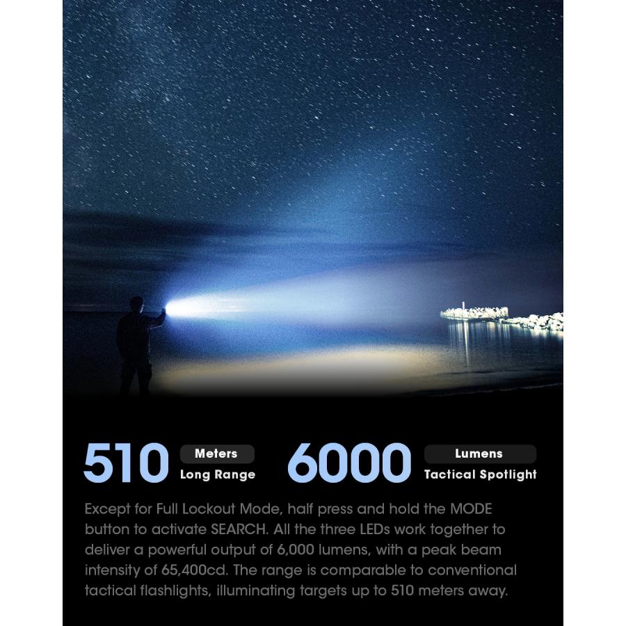 NITECORE（ナイトコア） Nitecore TM9K Pro 高出力 タクティカル