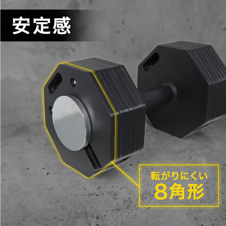 HAIGE（ハイガー） 可変式ダンベル 20kg×2個セット ダンベルセット