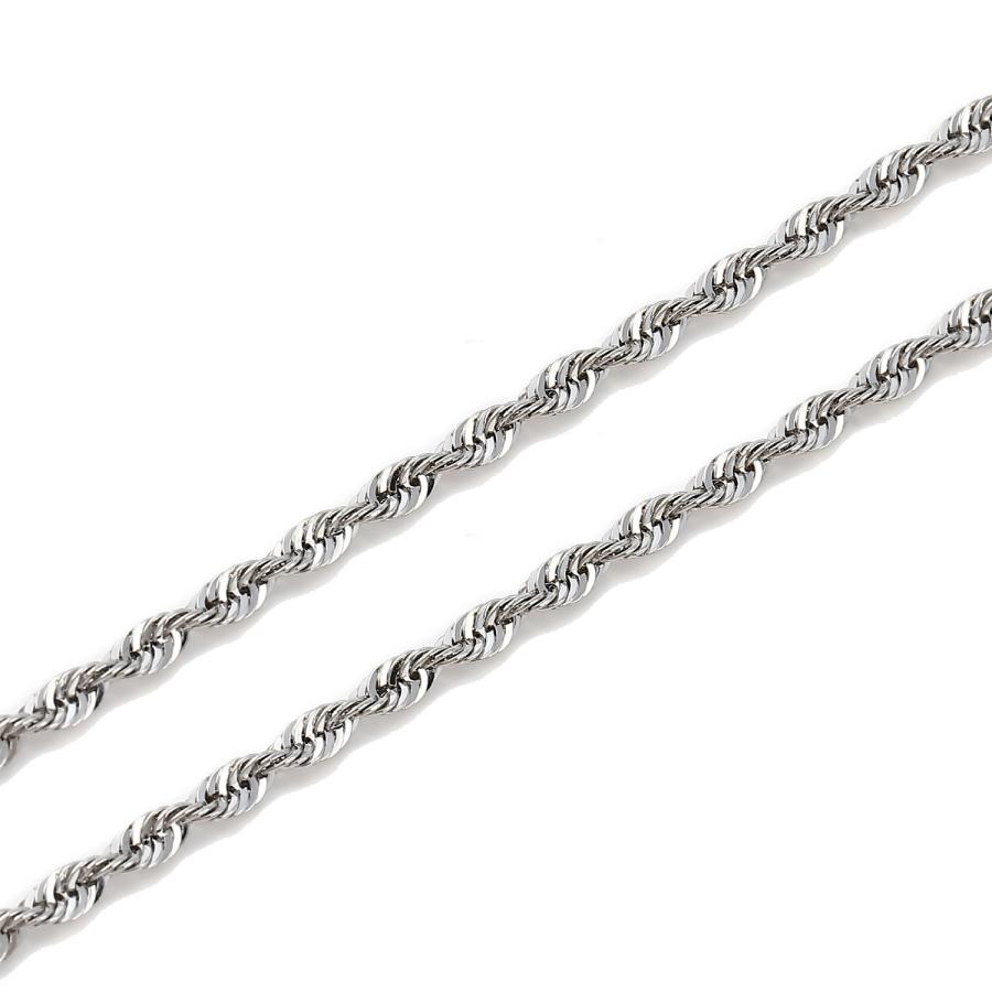 ブレスレット プラチナ パイプロープ チェーン レディース メンズ