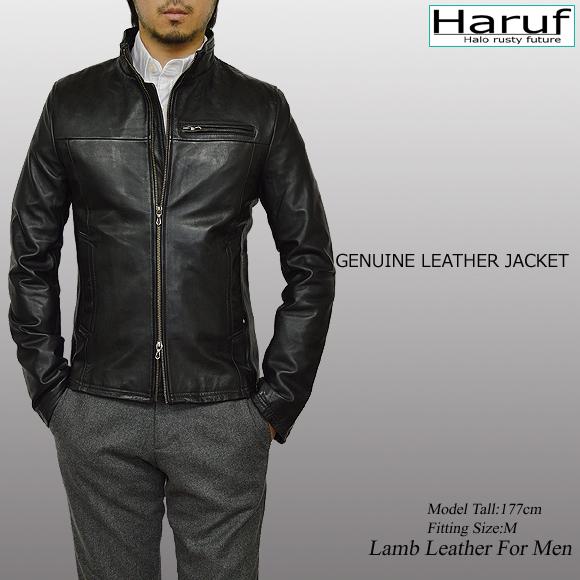 Haruf（ハルフ） オイルレザーライダースジャケット メンズ 本革