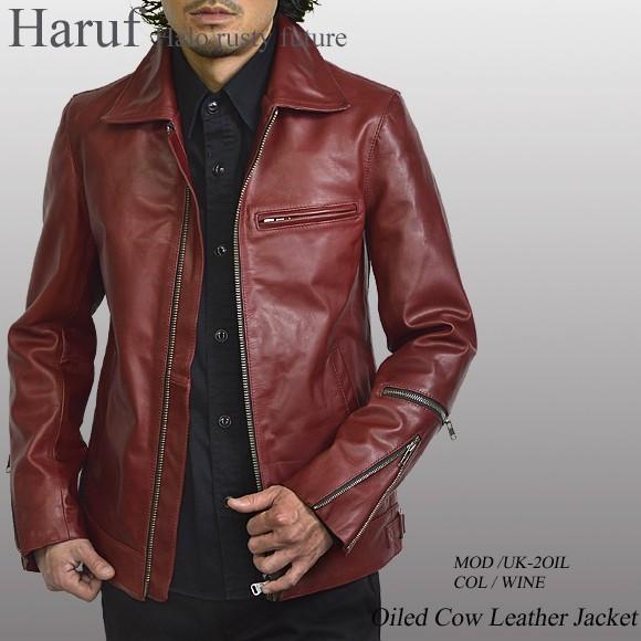 Haruf（ハルフ） ライダースジャケット レザージャケット 革ジャン