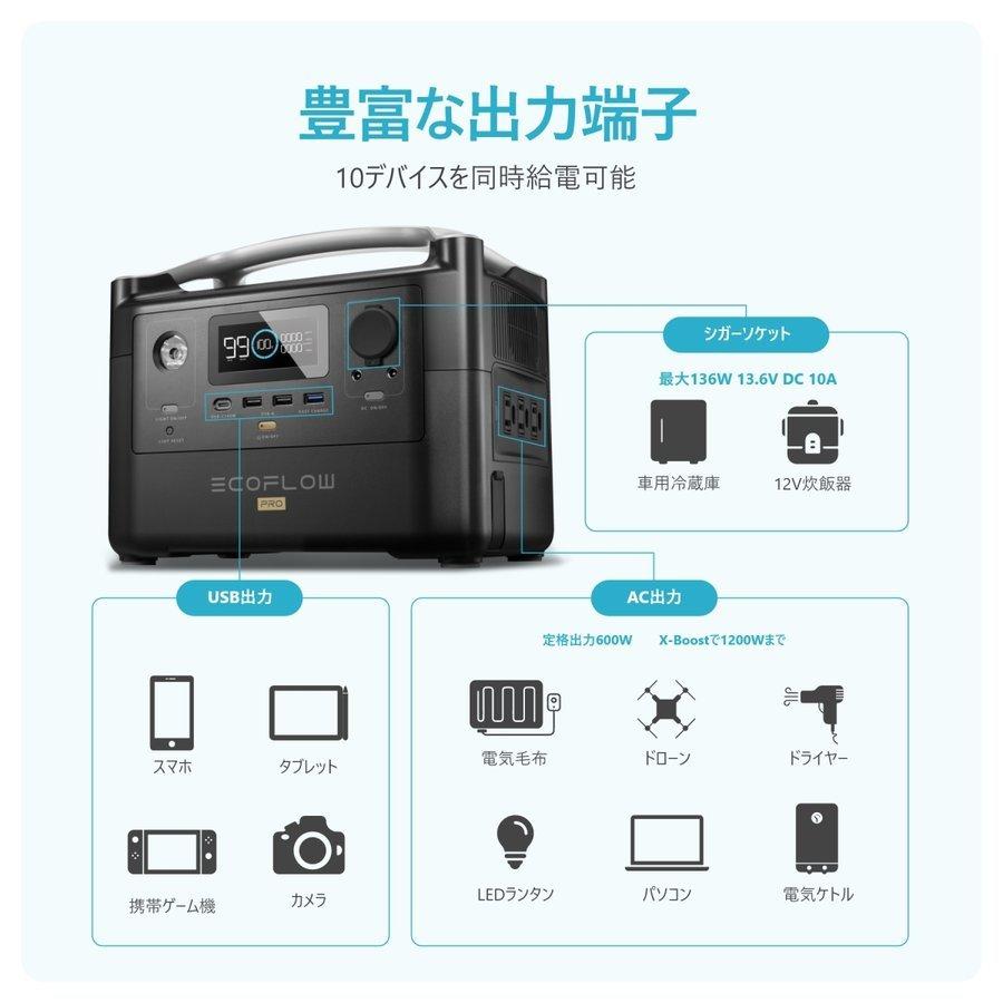 ECOFLOW ポータブル電源 大容量 EcoFlow RIVER Pro 720Wh 200000mAh