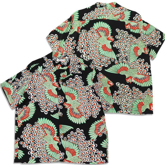 SUN SURF サンサーフ アロハシャツ PEACOCK 孔雀 半袖 レーヨン