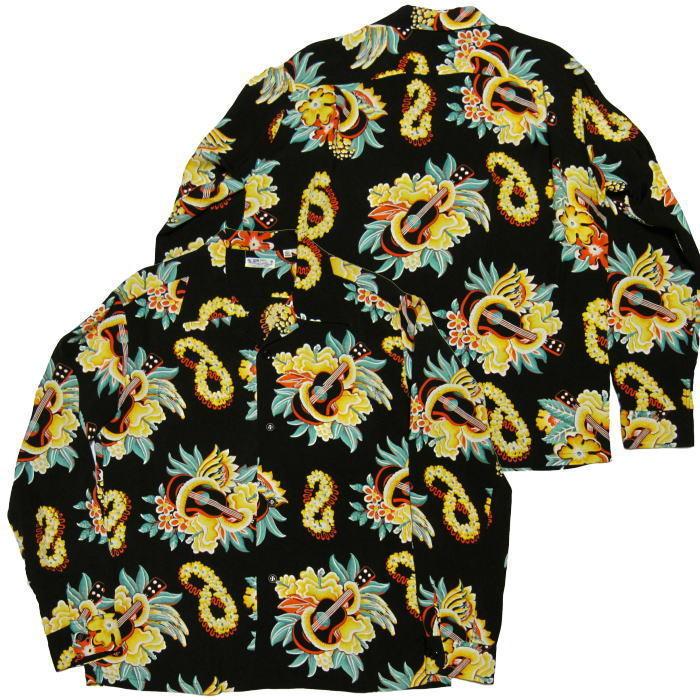 SUN SURF サンサーフ 長袖アロハシャツ マッキントッシュウクレレ