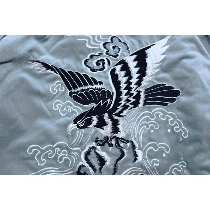 TAILOR TOYO テーラー東洋 スカジャン BLACK EAGLE×JAPAN MAP 鷲 地図