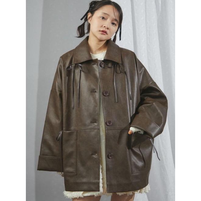 merry jenny（メリージェニー） (12%OFF) リボンフェイクレザー