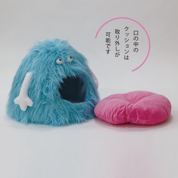 爆買 ／猫ハウス ベッド / ZEZE MONSTER PET BED B BLUE モンスター