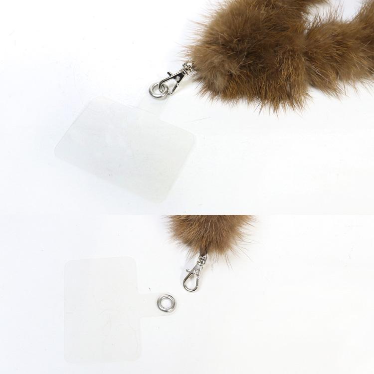 ミンク ファー スマートフォン ストラップ リアルファー スマホ 全機種