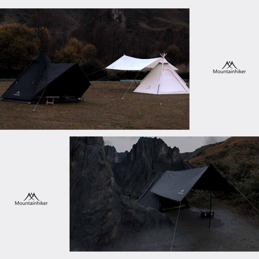 SWAG GEAR 爆買 ワンポールテント 2-3人用 Mountainhiker ブラック
