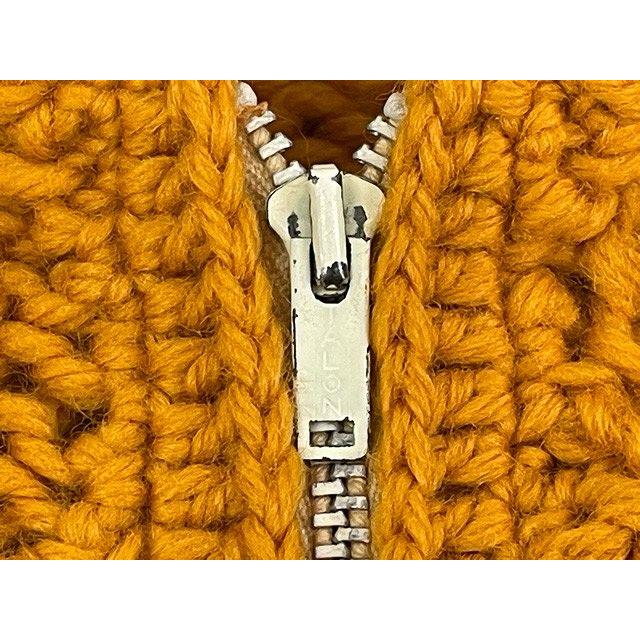 VINTAGE 70's ビンテージ ローゲージニット カウチンセーター フード