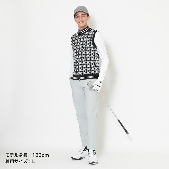 Callaway（キャロウェイ） ゴルフウェア ニットベスト メンズ 千鳥ジャ