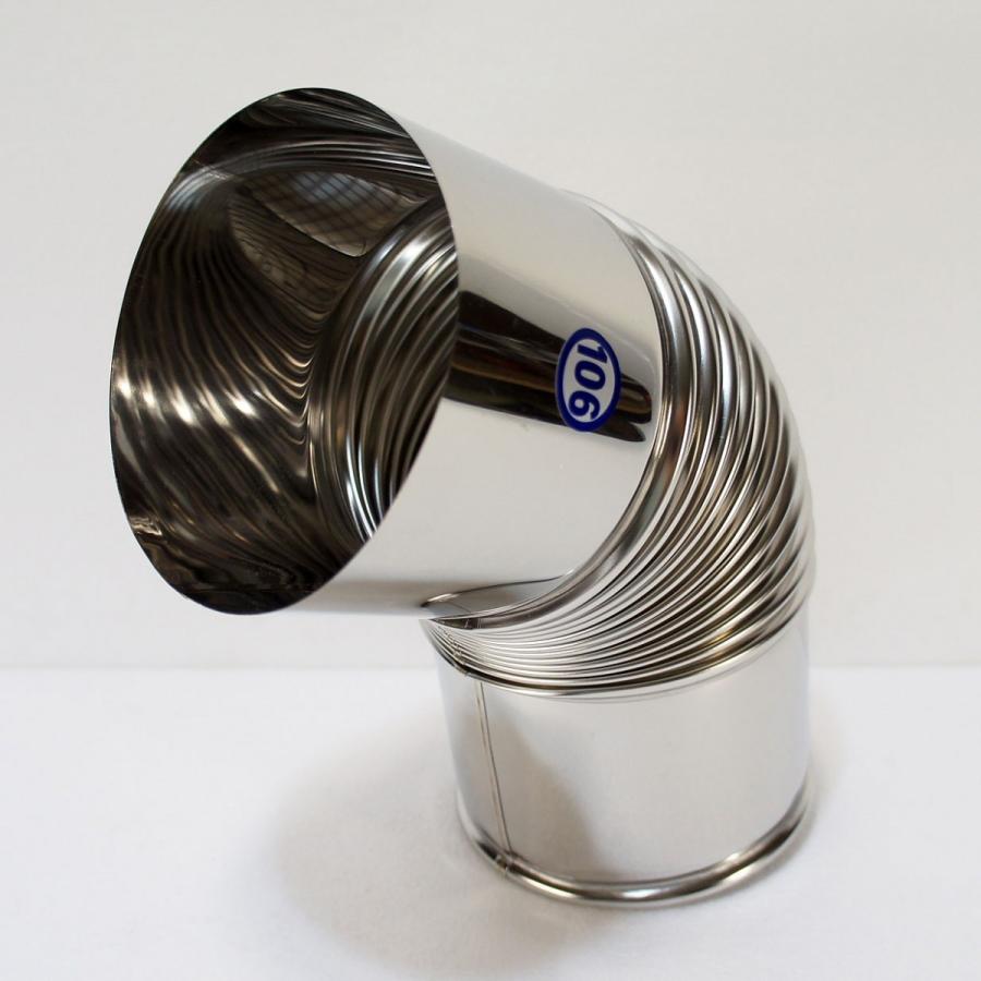 網付エルボトップエビ曲45°φ106mm ステンレス煙突部材 : まごころ問屋