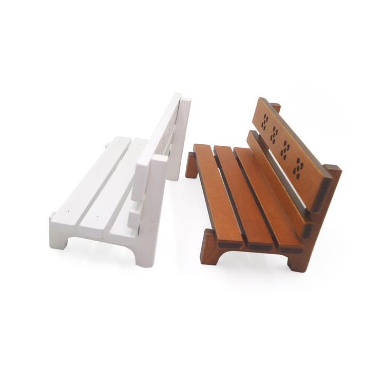 送料無料 ミニチュア 雑貨 ベンチ ドールハウス キット 長椅子 椅子