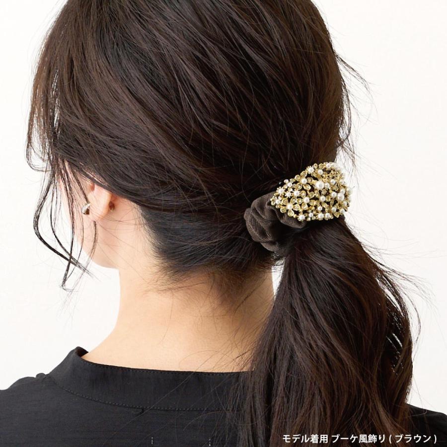 シュシュ えらべるモチーフ 髪飾り ヘアアクセサリー デザイン3種