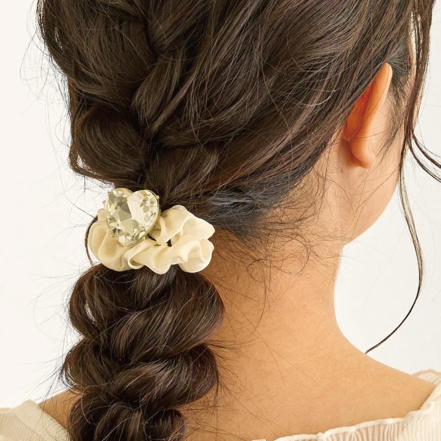 シュシュ えらべるモチーフ 髪飾り ヘアアクセサリー デザイン3種