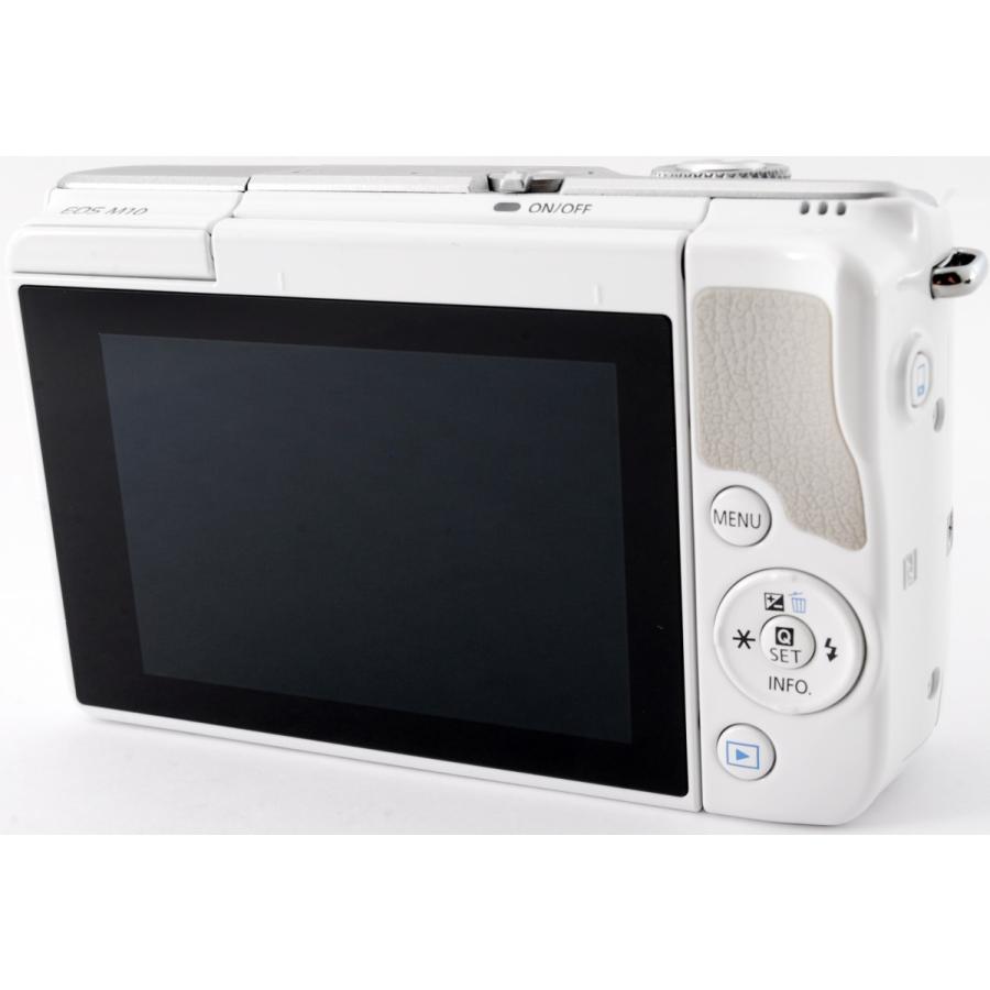 EOS キヤノン ミラーレス一眼 CANON M10 レンズキット ホワイト 中古