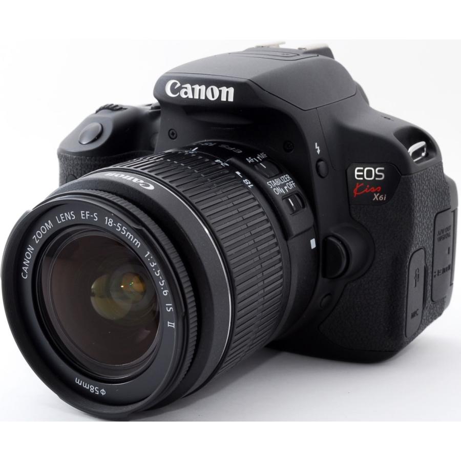 EOS キヤノン デジタル一眼 CANON Kiss X6i レンズキット 中古 新品SD