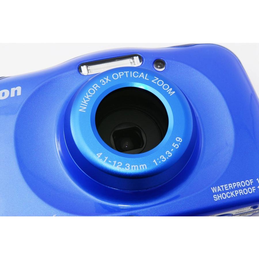 COOLPIX デジタルカメラ 防水 Nikon ニコン W100 ブルー 中古 Wi-Fi