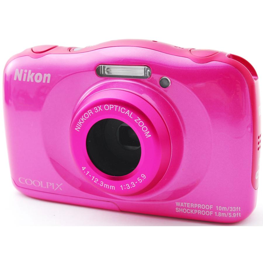 COOLPIX W ニコン コンデジ Nikon W100 ピンク 中古 Wi-Fi