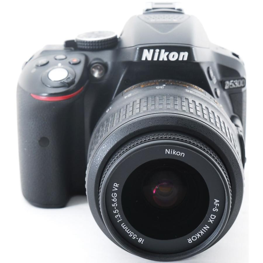 D5000 ニコン デジタル一眼 Nikon D5300 レンズキット ブラック 中古