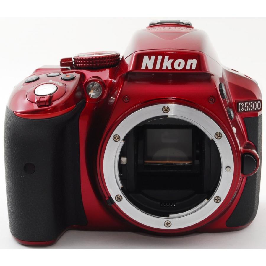 D5000 ニコン デジタル一眼 Nikon D5300 レッド レンズキット 中古 Wi
