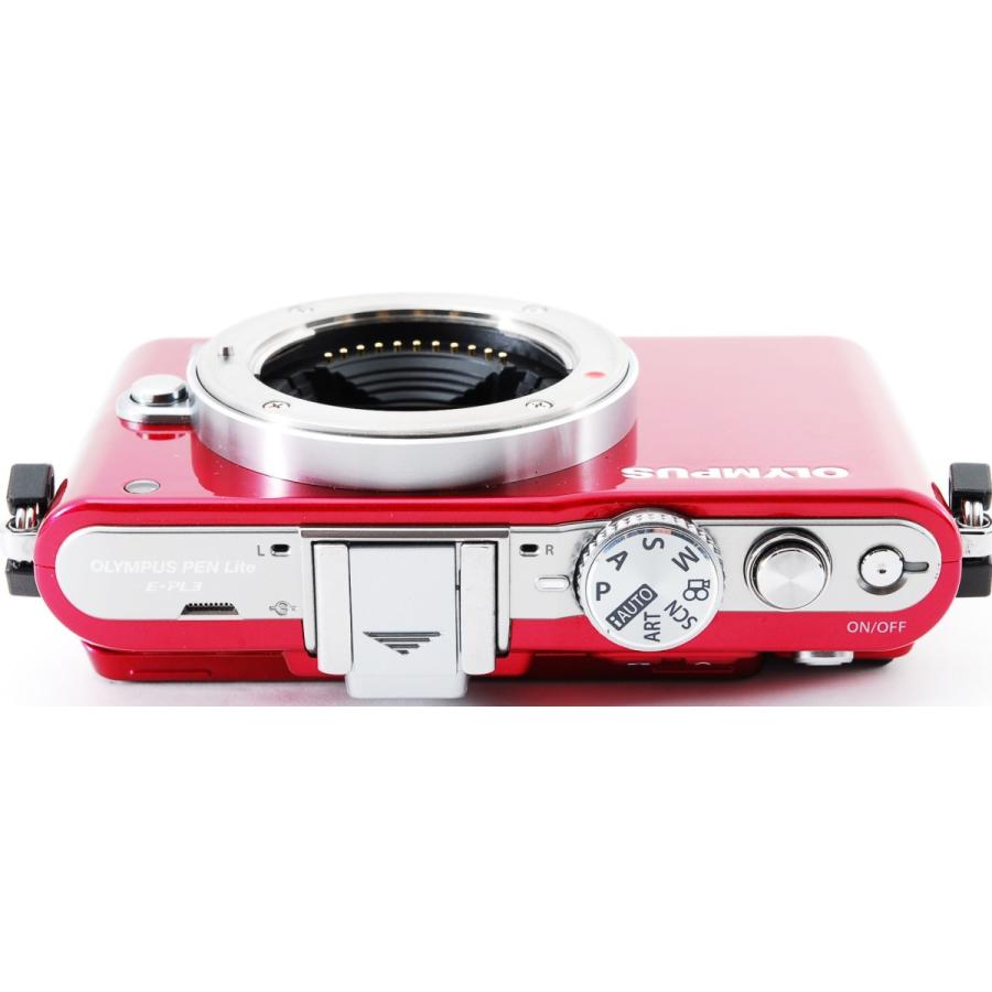 OLYMPUS PEN オリンパス ミラーレス Lite E-PL3 レンズキット レッド