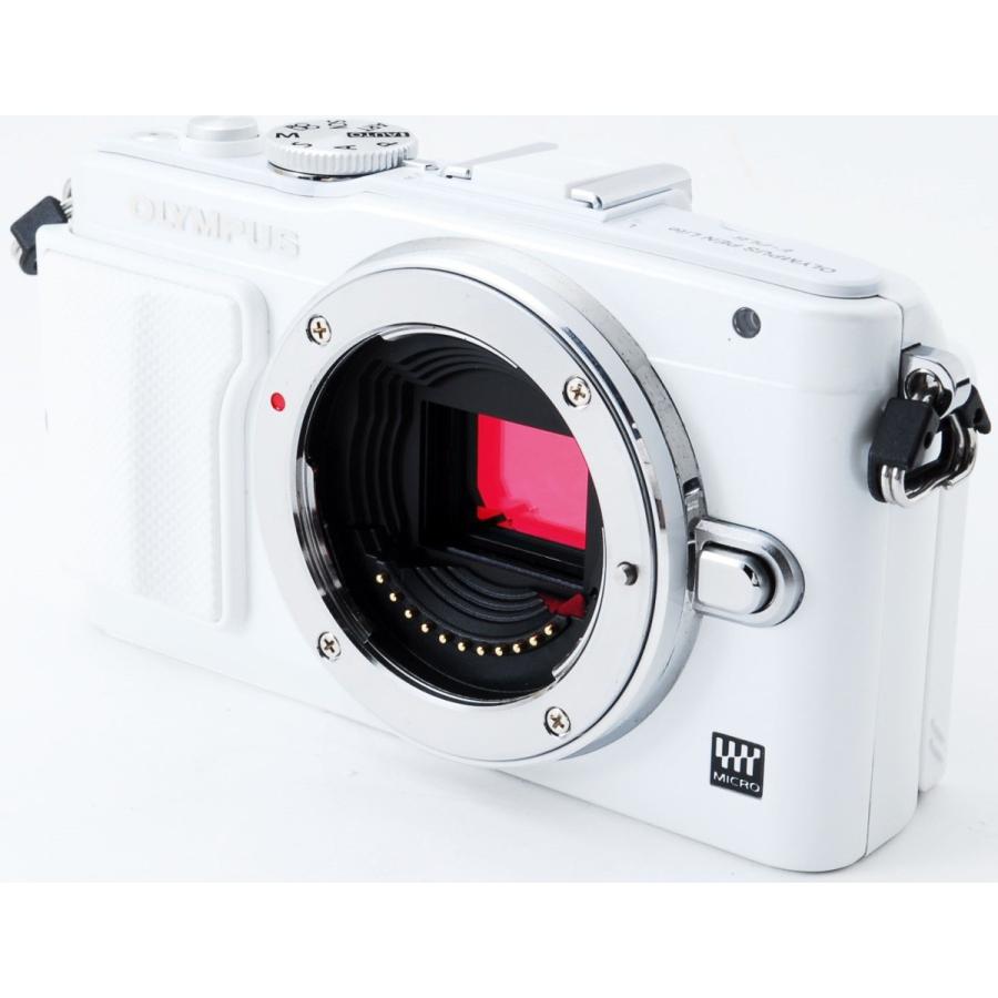 OLYMPUS PEN オリンパス ミラーレス Lite E-PL6 ダブルズーム ホワイト