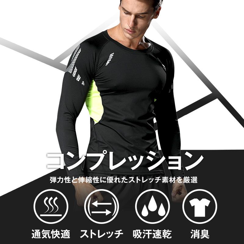 最大P10倍】 コンプレッション インナー 冷感 ひんやり メンズ 長袖