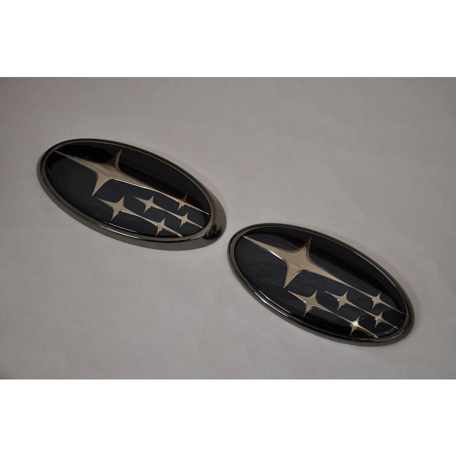 カラー エンブレム 送料無料 ZD8 BRZ ブラック フロント/リア 2