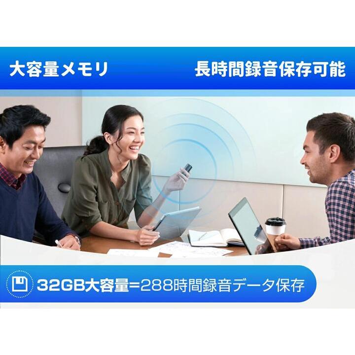 ボイスレコーダー AI ChatGPT 32GB 小型 AIボイスレコーダー 録音 文字