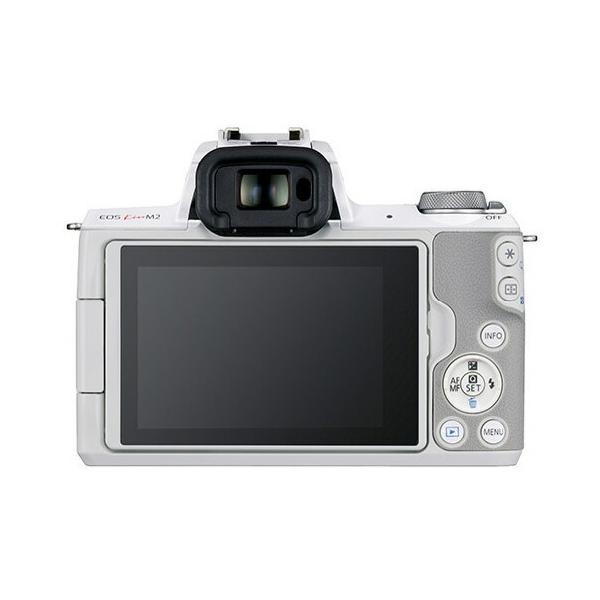 EOS Kiss キヤノン M2 ボディ ホワイト + 望遠ズームレンズセット EF