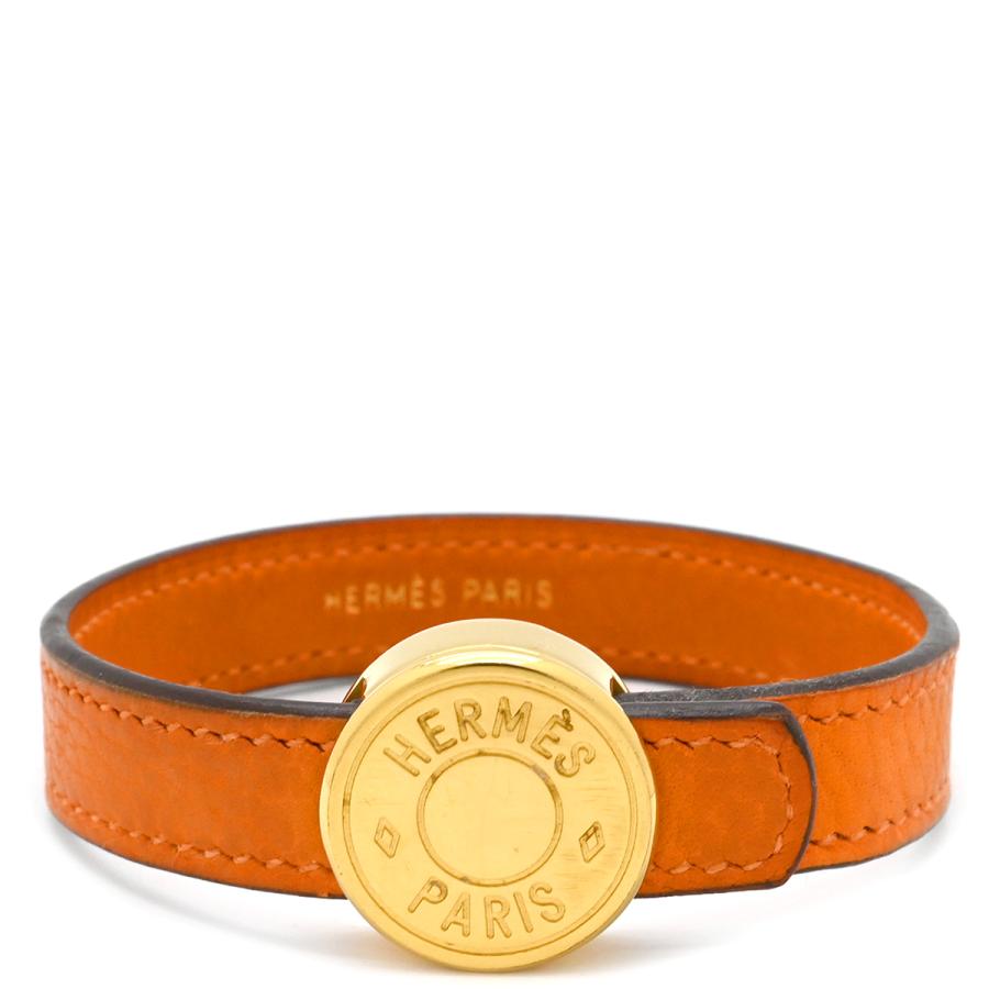 HERMES（エルメス） ブレスレット セリエ ルーピング レザー ブラック
