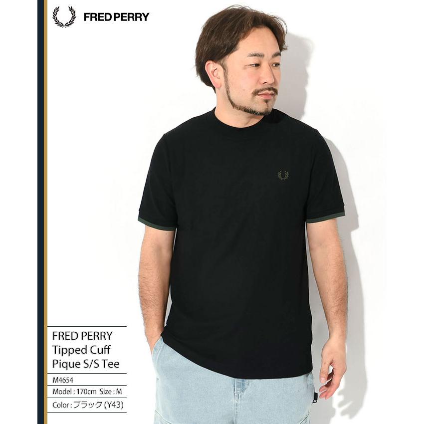 FRED PERRY（フレッドペリー） Tシャツ 半袖 メンズ ティップド カフ